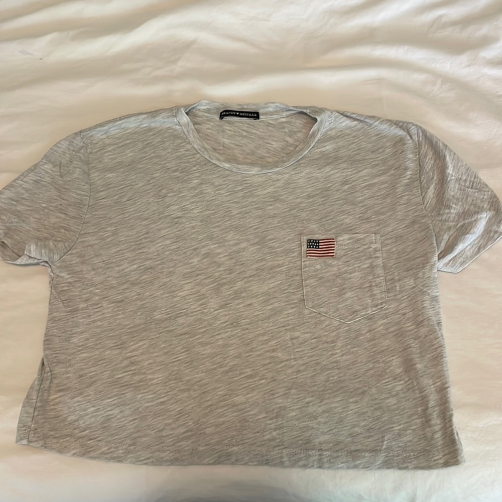 Brandy Melville American flag tshirt